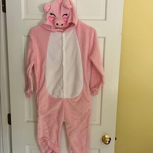Pink Pig Onesie Costume